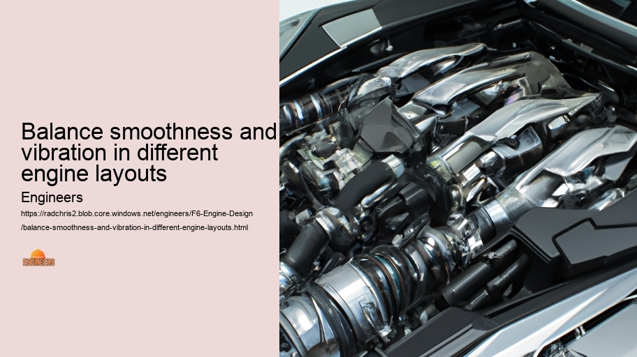 Balance smoothness and vibration in different engine layouts